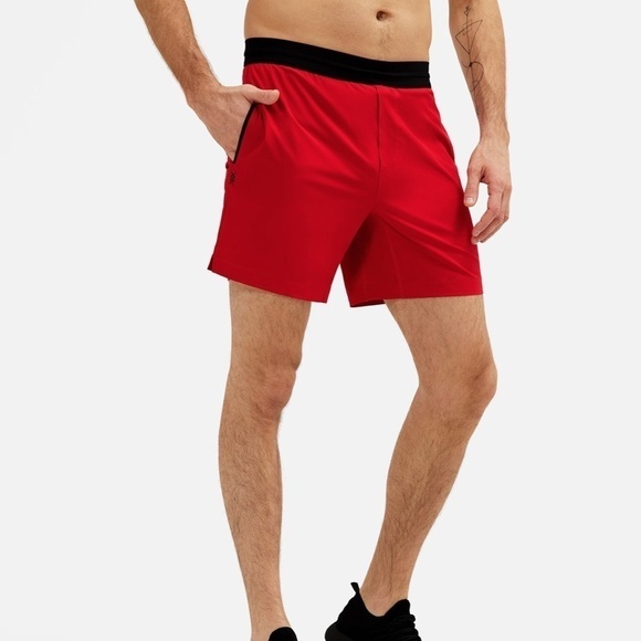 Rhone Mako Tech Unlined Short 7” Chili Pepper - Picture 1 of 10